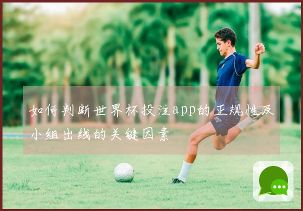 如何判断世界杯投注app的正规性及小组出线的关键因素