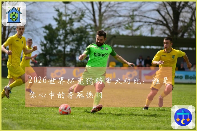 2026世界杯竞猜赔率大对比，谁是你心中的夺冠热门